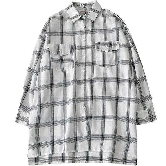Camisa Retro Estilo Hong Kong Manga Larga - Image 11
