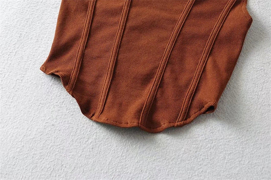 Top Tubo con Diseño de Cinta en la Cintura - Image 16