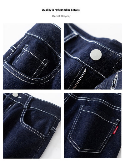 Pantalón Denim Cintura Alta Stretch Pierna Ancha - Image 23