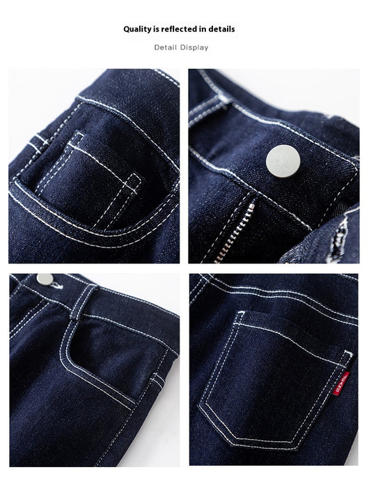 Pantalón Denim Cintura Alta Stretch Pierna Ancha - Image 23