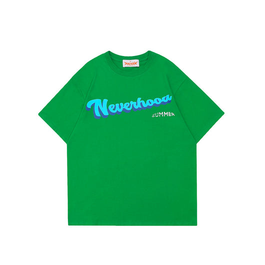 Camiseta Suelta Literary Letters NEVERHOOD - Diseño Europeo Americano - Image 6