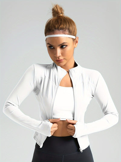 Chaqueta Deportiva Ajustada de Alta Elasticidad Transpirable Slim Fit - Image 25