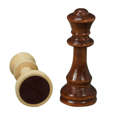 Juego de Ajedrez Infantil Yusheng en Madera Maciza Premium - Piezas Negras y Blancas - Image 12