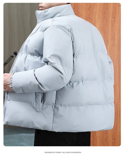 Abrigo de Cuello Alto Acolchado para Parejas - Chaqueta Casual Cálida Unisex - Image 11