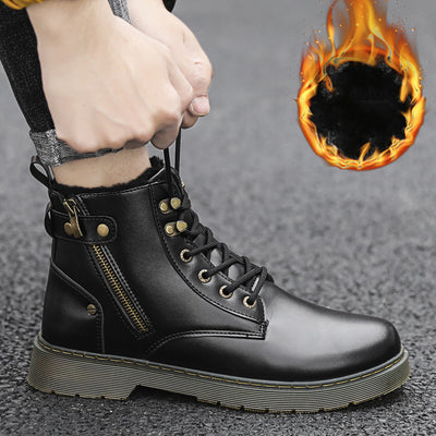 Botas Martin de Caña Alta con Cierre para Hombre - Estilo Urbano Elevado - Image 3