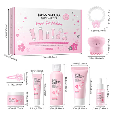 Set de Cuidado Facial Flor de Cerezo - 8 Piezas Premium - Image 6