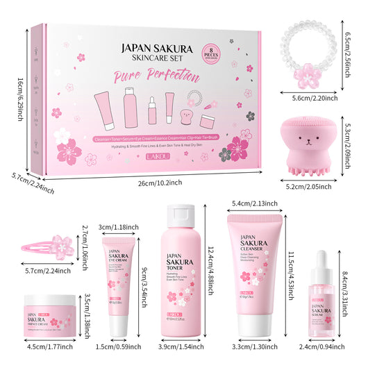 Set de Cuidado Facial Flor de Cerezo - 8 Piezas Premium - Image 6