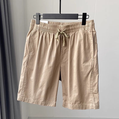 Pantalones Cortos Casuales de Algodón Puro con Cintura Elástica para Hombre - Image 4