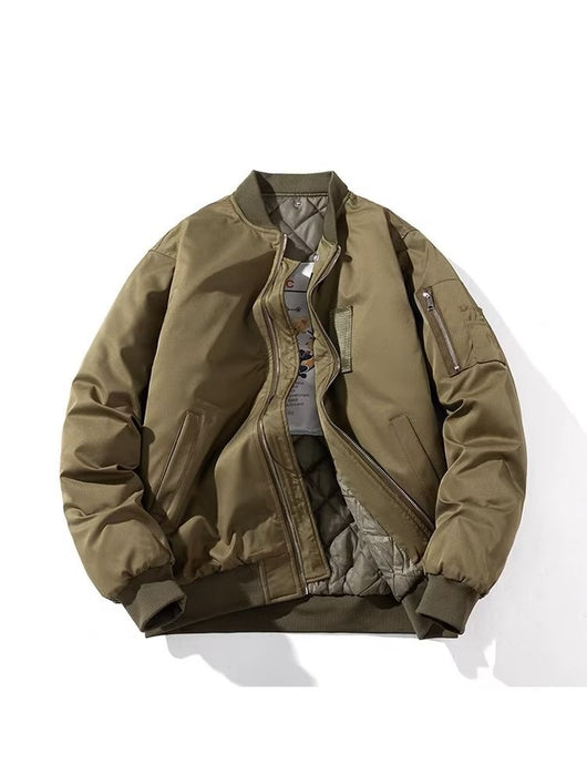 Chamarra de Piloto Bordada y Acojinada para Hombre - Image 17
