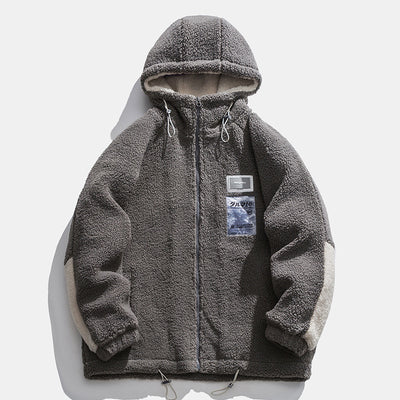 Abrigo de Invierno Acolchado con Forro de Lana de Cordero para Hombre - Image 4