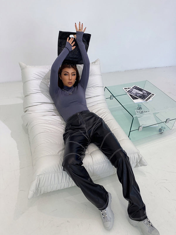 Pantalones de Cuero Diseño Premium con Elasticidad