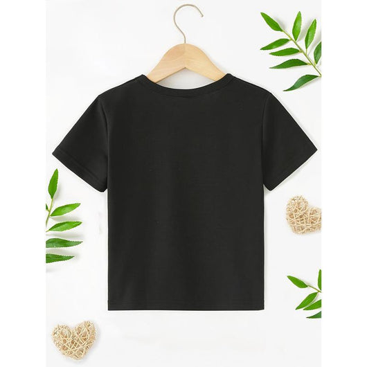 Playera Negra de Algodón para Niño - Diseño Papá me Dijo que Podía - Image 3
