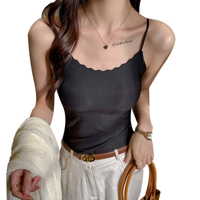 Camiseta de Tirantes Finos en Seda Helada con Espalda Descubierta - Image 3