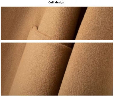 Abrigo de Cachemir Reversible Talla Grande con Cuello Marinero - Image 9