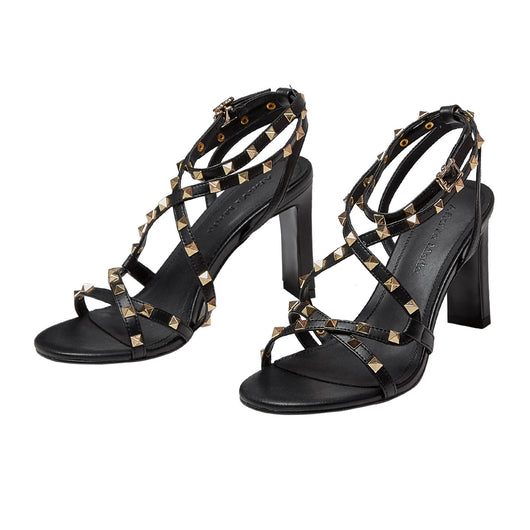 Zapatos Negros de Mujer con Remaches y Hebilla - Estilo Europeo Moderno - Image 14