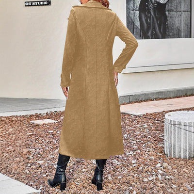Abrigo de Solapa Cruzada para Mujer - Otoño e Invierno - Image 3