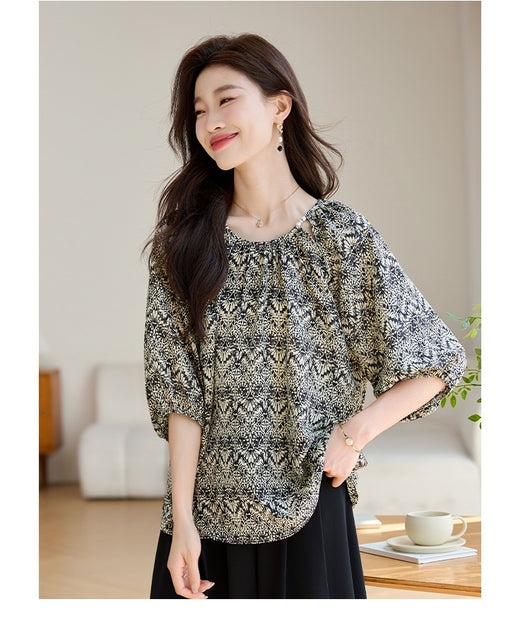 Blusa Suelta Reductora de Manga 3/4 para Mujer - Image 15