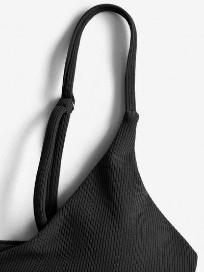 Bikini Dos Piezas con Abertura Lateral Sexy para Playa - Image 12