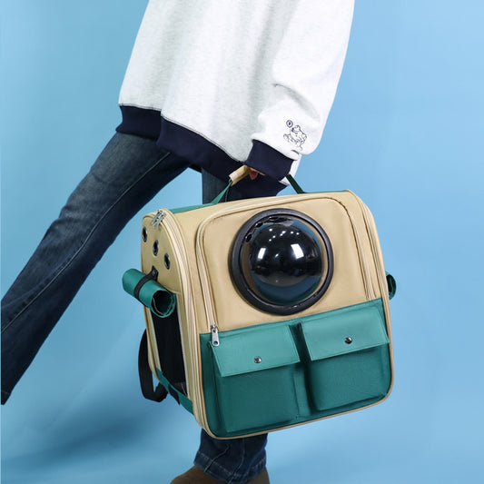 Mochila Transportadora Extensible para Mascotas - Capacidad Grande para Perros y Gatos
