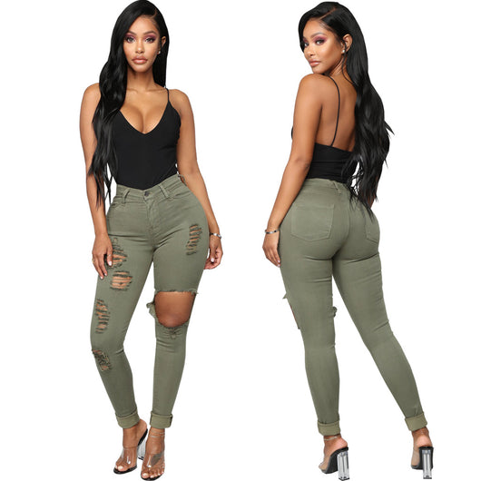 Pantalón Vaquero Talle Alto Elástico con Lavado Versátil - Image 20