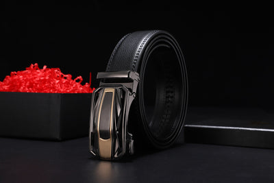 Cinturón de Cuero Doble Capa para Hombre - Elegancia Profesional y Casual - Image 9