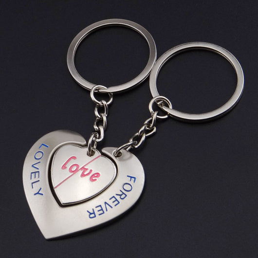 Llavero de Corazón Personalizado para Parejas - Conectados de Corazón a Corazón - Image 6