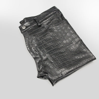 Pantalones de Cuero para Motocicleta NK72 - Jeans Ajustados Tipo Bota para Hombre - Image 7