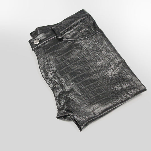 Pantalones de Cuero para Motocicleta NK72 - Jeans Ajustados Tipo Bota para Hombre - Image 7
