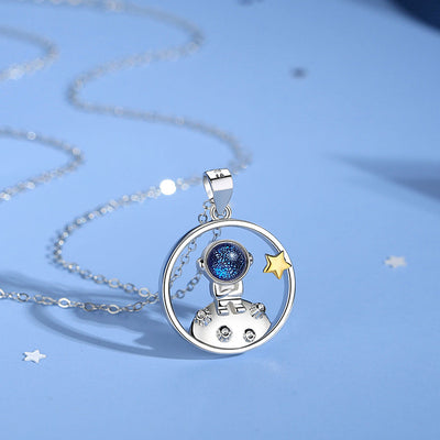 Collar de Astronautas en Pareja - Plata de Ley para Él y Ella - Image 9