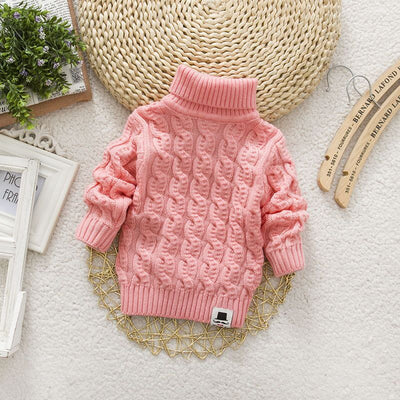 Suéter Tejido Grueso Cuello Redondo para Bebé y Niño - Image 24