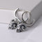 Aretes Vintage Rey Ciervo Plata S925 Acabado Antiguo
