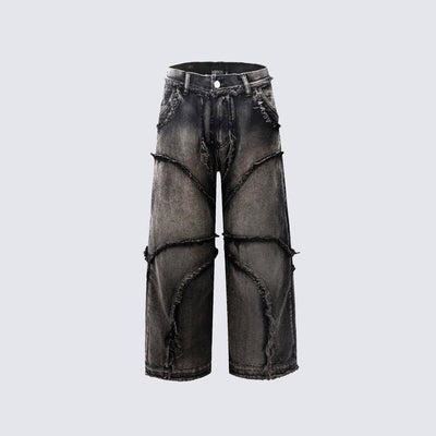 Jeans Vintage Estilo Urbano con Bordes Crudos - Image 9