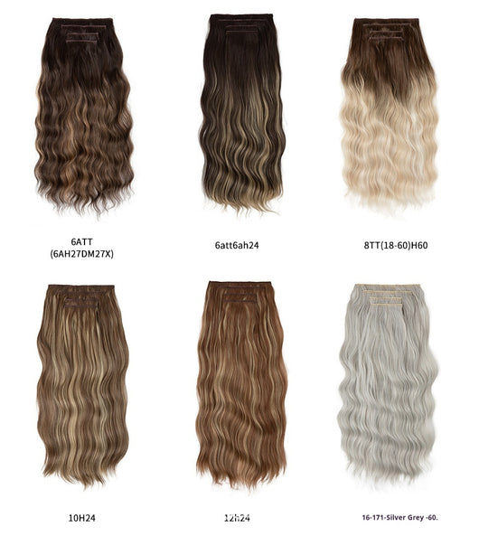 Set de 4 Pelucas de Fibra Térmica para Mujer - Cambio de Look Instantáneo - Image 33
