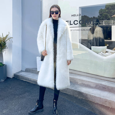 Abrigo Blazer Largo Elegante para Mujer - Sobretodo Clásico - Image 16