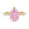 Silver Ice Flower Cut Zircon Drop-shaped Ring For Women DY120845 S G BF No 5