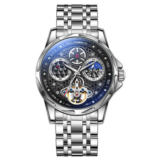 Reloj Automático de Acero Inoxidable con Esfera Luminosa Impermeable - Image 4