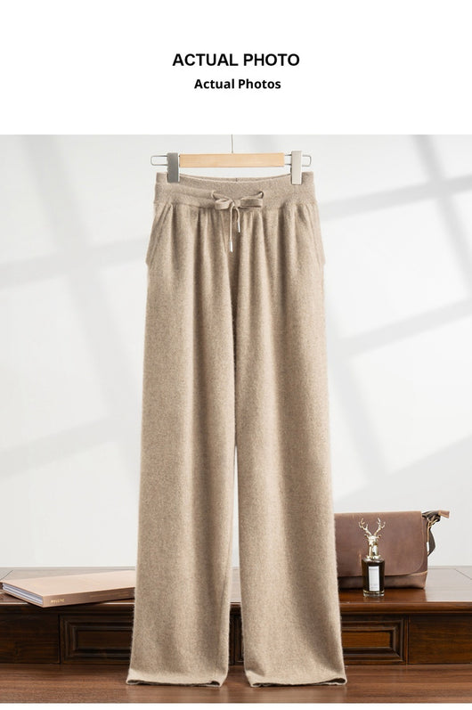 Pantalón de Vestir Elástico Cintura Alta Holgado Pierna Recta - Image 24