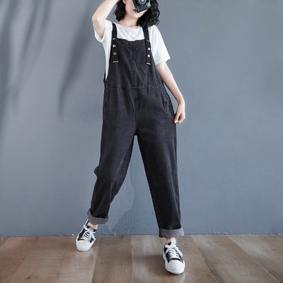 Pantalón Overol Denim Suelto con Bolsillos Grandes - Estilo Casual - Image 6