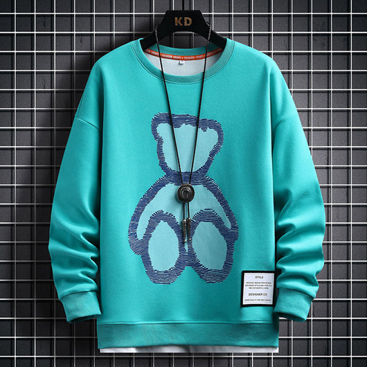 Suéter Casual para Hombre con Diseño Cartoon - Primavera y Otoño - Image 23
