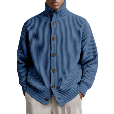 Cardigan Cuello Alto Tejido para Hombre - Image 2