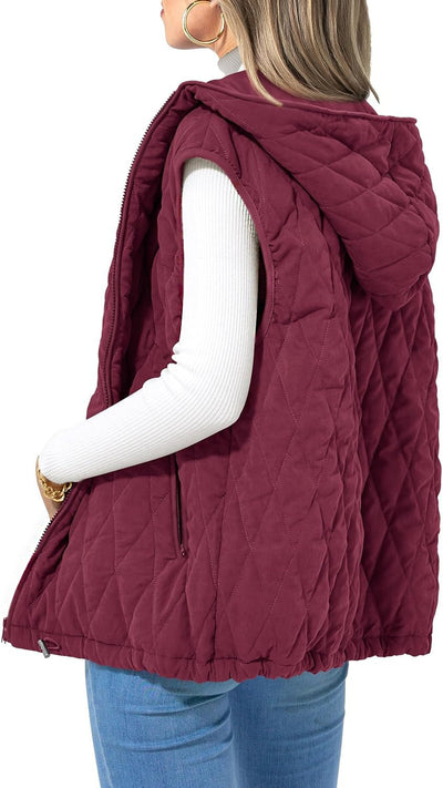 Chaleco Acolchado con Capucha para Mujer - Algodón Premium - Image 15
