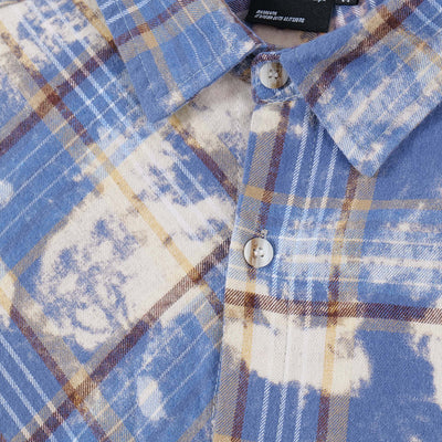 Camisa Tie-Dye a Cuadros para Hombre - Estilo Personalidad Fashion - Image 4