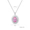 Collar Colgante de Cristal Tridimensional