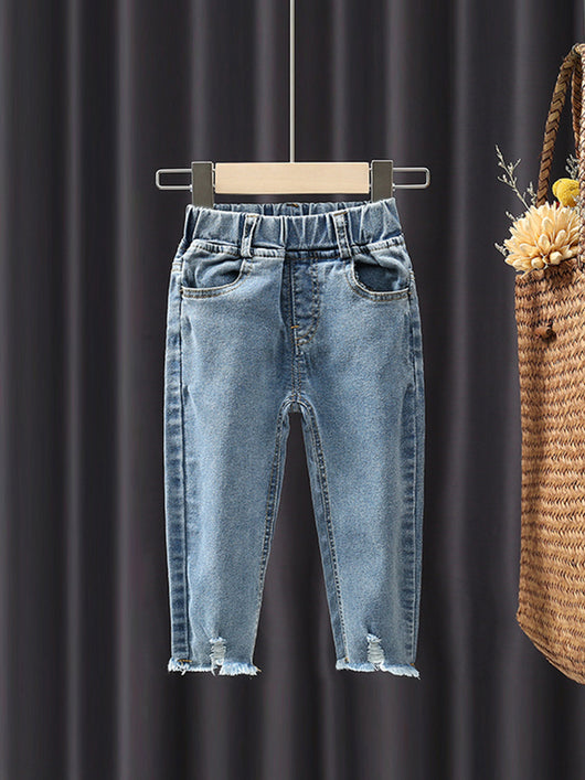 Conjunto Infantil Estilo Western: Camisa y Jeans para Niñas - Image 2