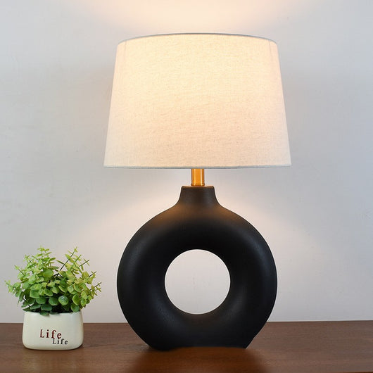 Lámpara de Mesa Feng Pottery - Diseño Artesanal para Espacios Premium
