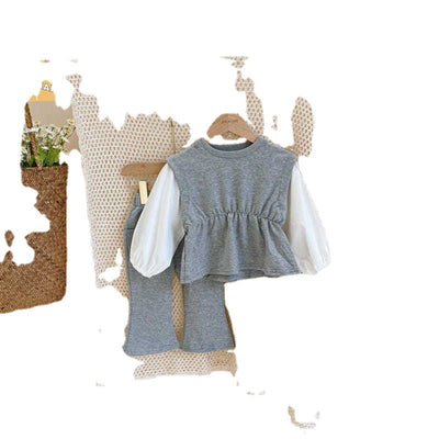 Conjunto de Dos Piezas con Pantalón Acampanado y Mangas Abullonadas - Image 10