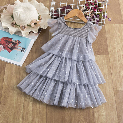 Vestido de Niña con Lentejuelas y Malla Brillante - Image 24