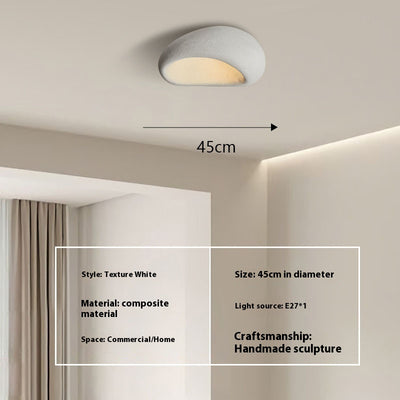 Lámpara de Techo Minimalista Japonesa Silenciosa Crema Moderna - Image 8