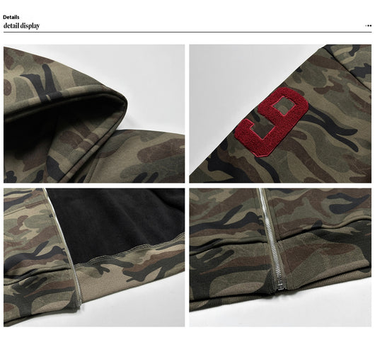 Sudadera Tipo Cardigan Camuflaje Forrada en Polar Grueso - Image 23