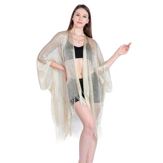Blusa Playera con Cintas Doradas y Plateadas - Protección Solar Elegante - Image 71